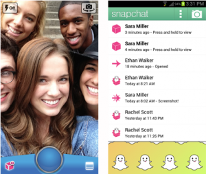 Snapchat-interface