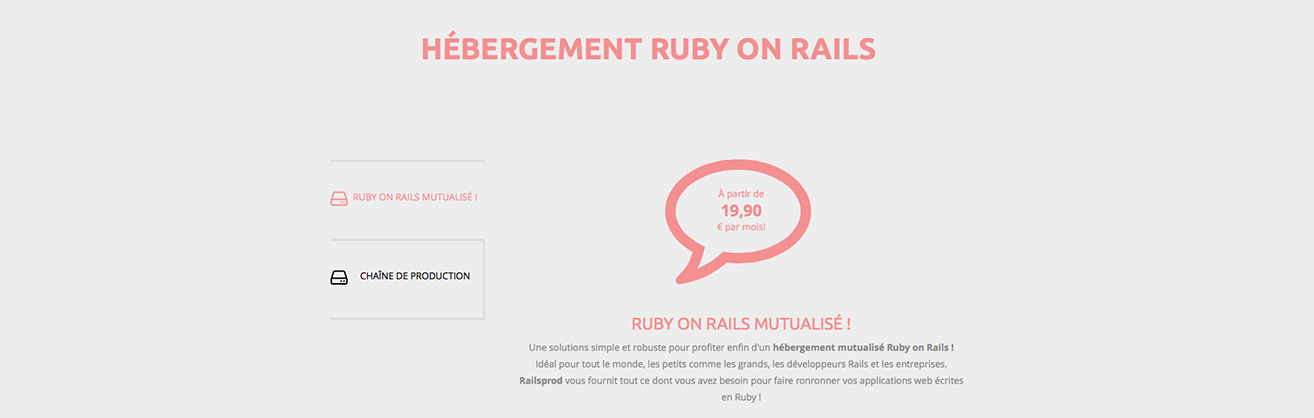 Hébergement Ruby on Rails pour sites internet et applications web