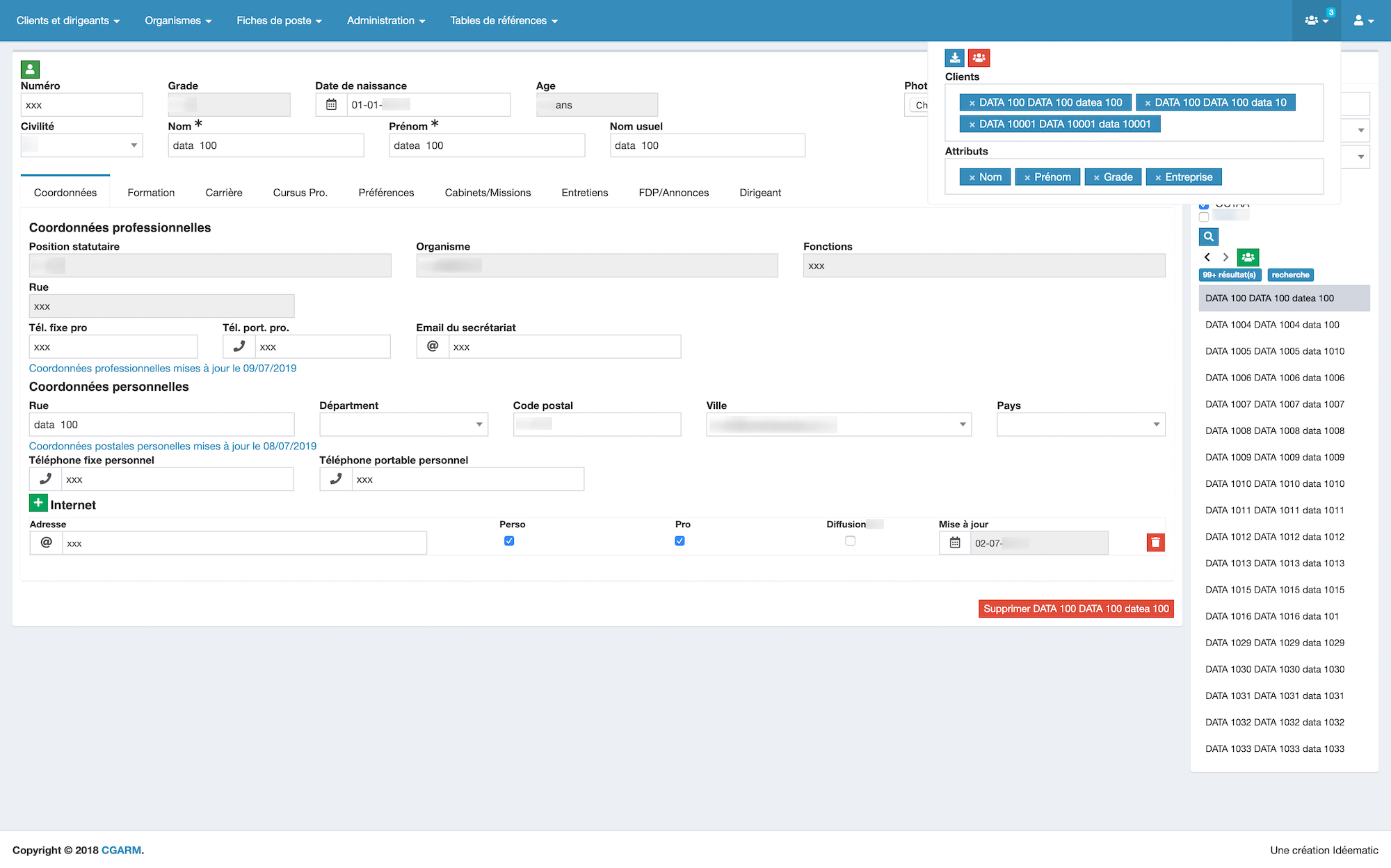 fonctionnalités du logiciel connecté de suivi RH