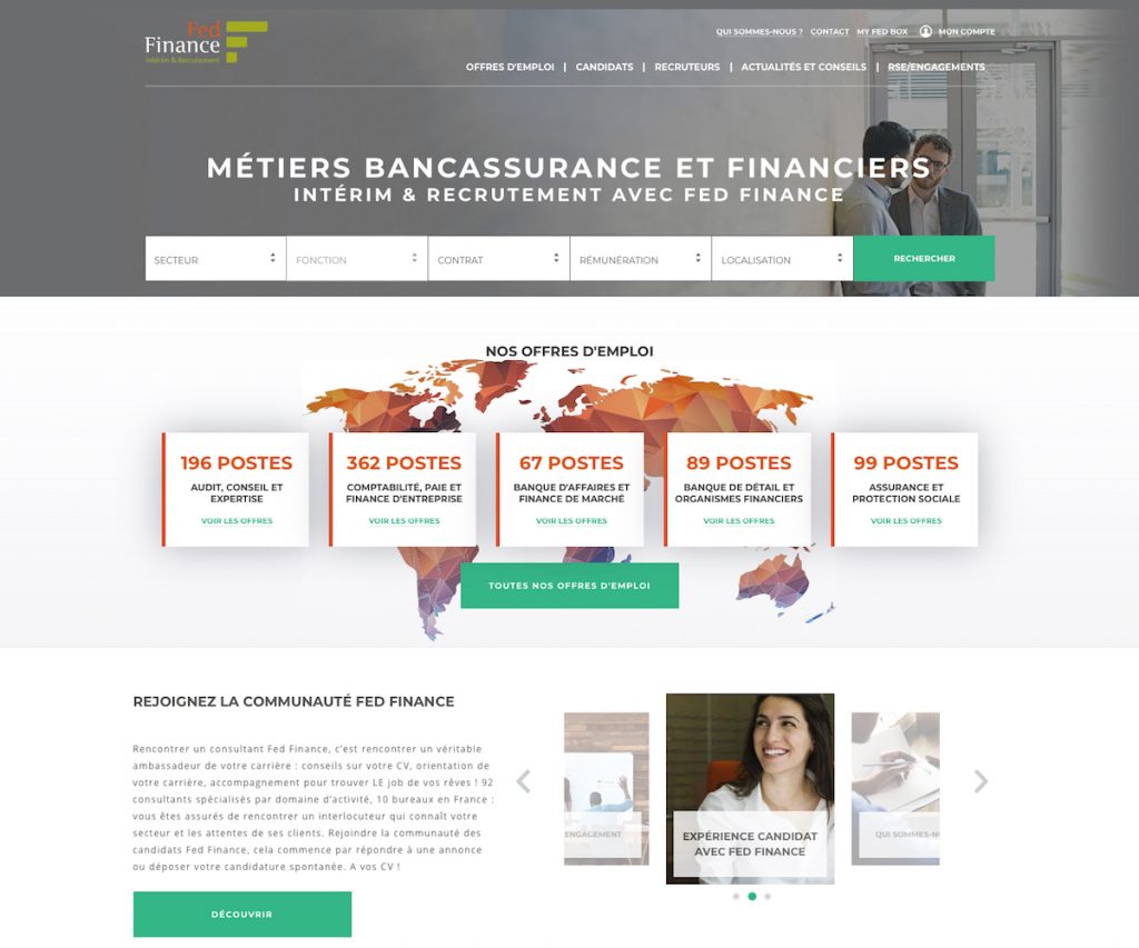 Site fedfinance, après sa refonte