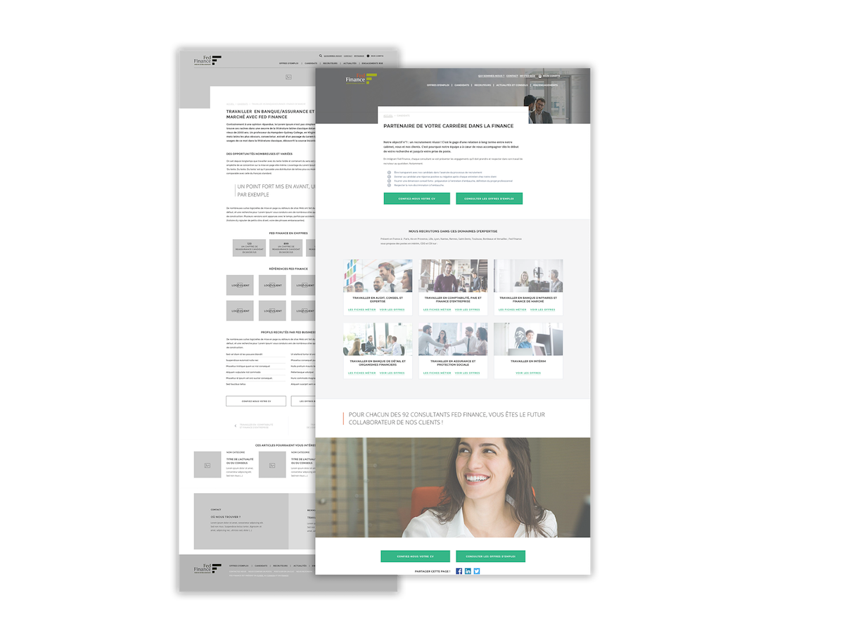identite visuelle et webdesign responsive de fedfinance