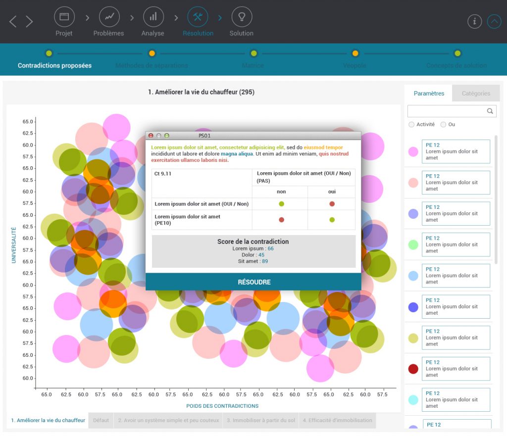 refonte de l'ergonomie et du design de l'application