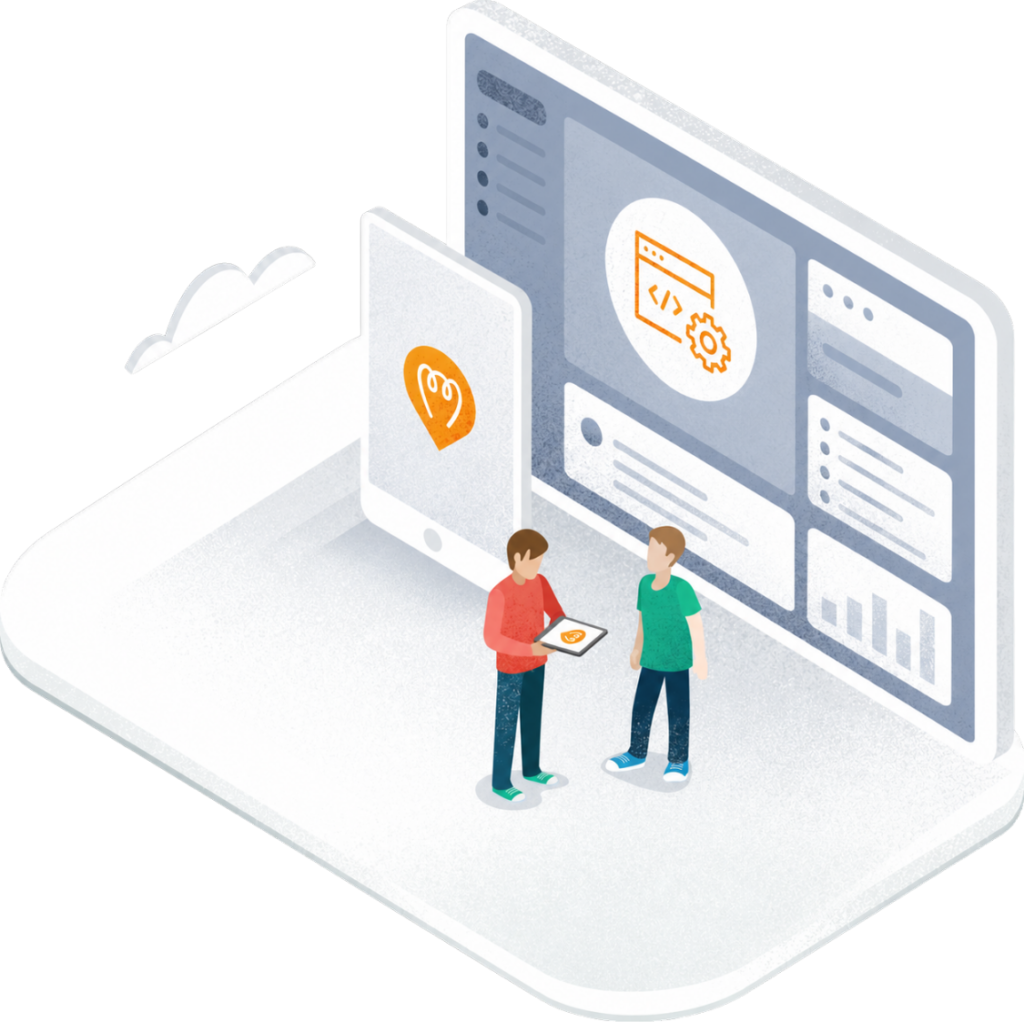 Illustration d’un logiciel sur mesure et de son interface métier